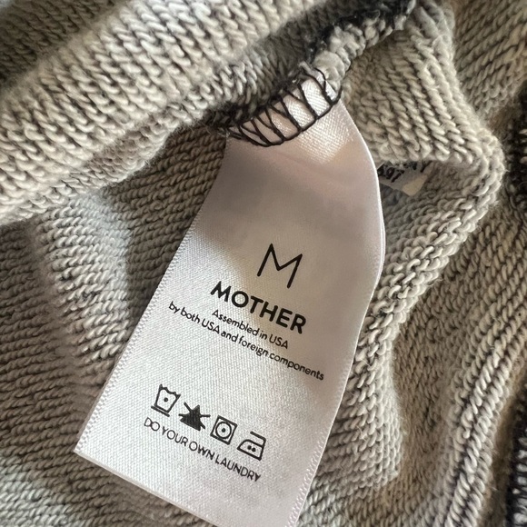 MOTHER Gray V-Neck Sweater - Picture 4 of 6